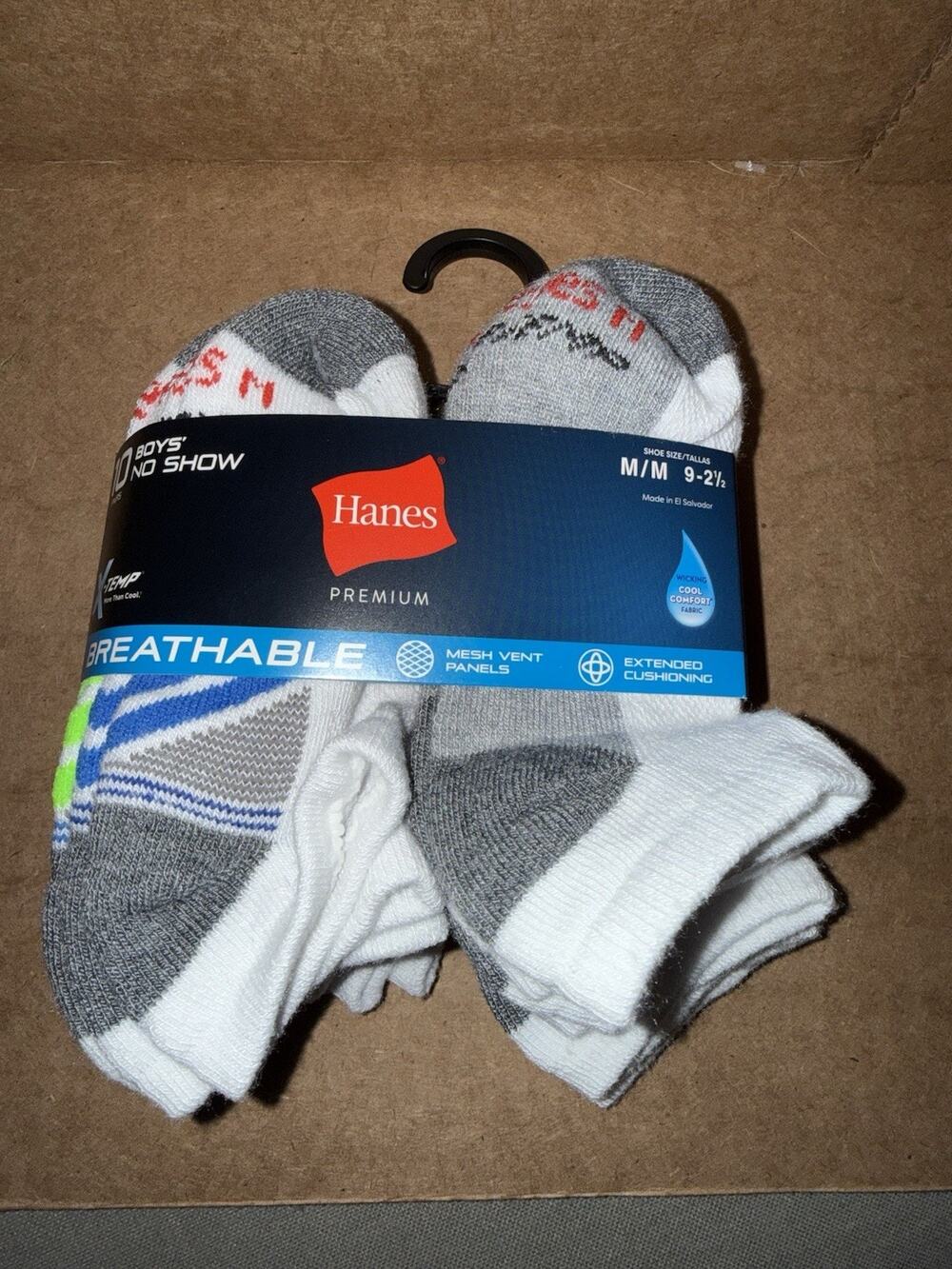 Hanes Boys Extreme Value Ankle Socks, 20 Pack Multi-Color Medium size 9-2.5